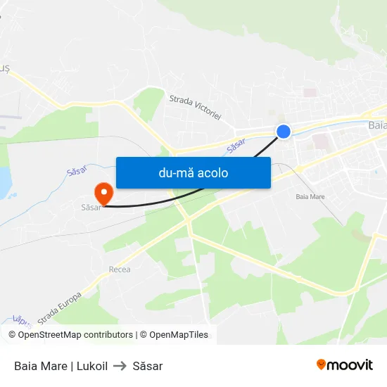 Harta de Baia Mare | Lukoil către Săsar