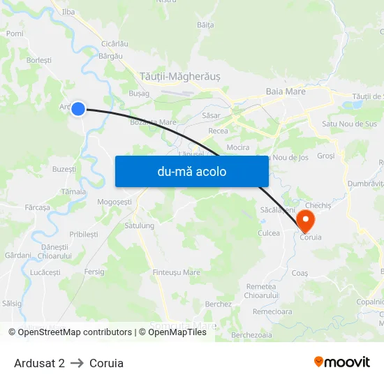 Harta de Ardusat 2 către Coruia