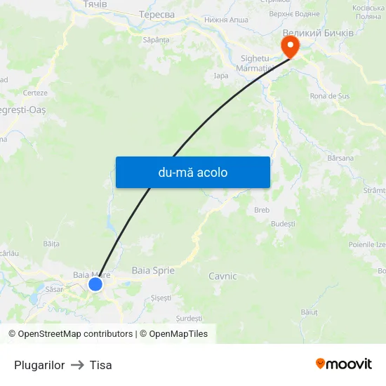 Harta de Plugarilor către Tisa