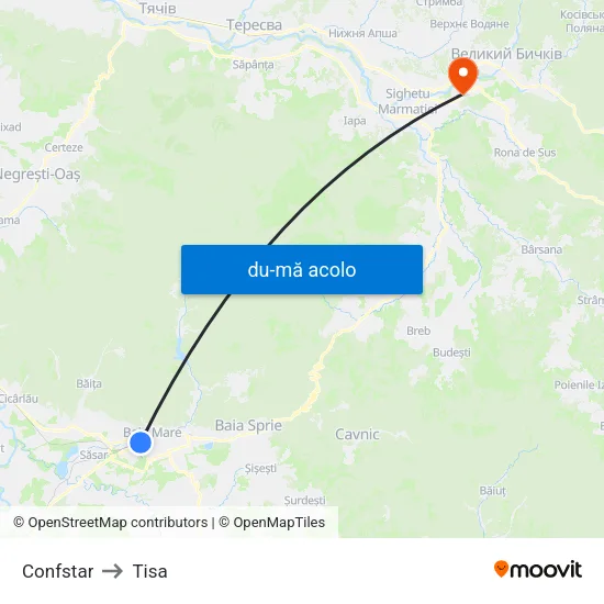 Harta de Confstar către Tisa