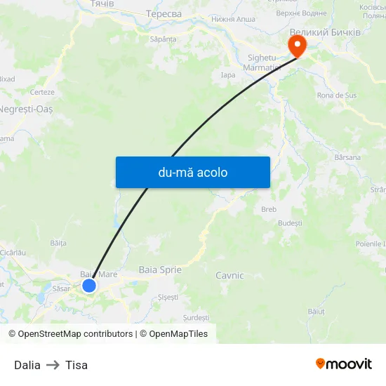 Harta de Dalia către Tisa