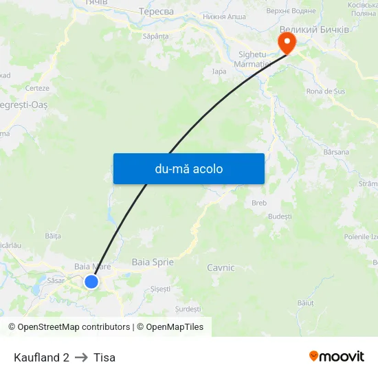 Harta de Kaufland 2 către Tisa