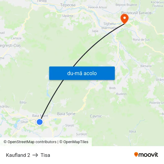 Harta de Kaufland 2 către Tisa