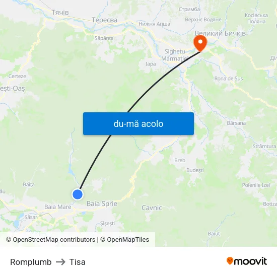 Harta de Romplumb către Tisa
