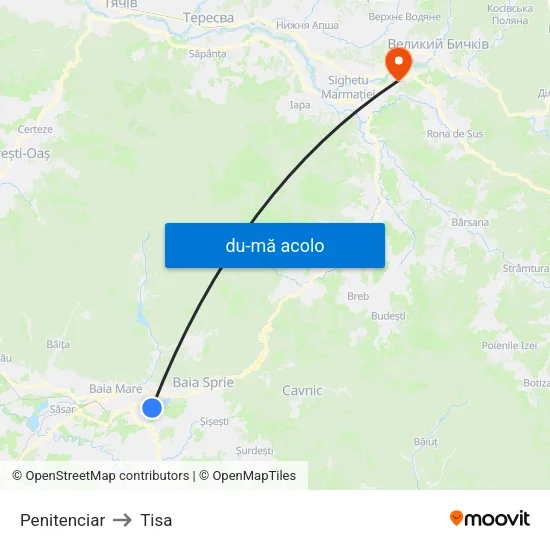 Harta de Penitenciar către Tisa