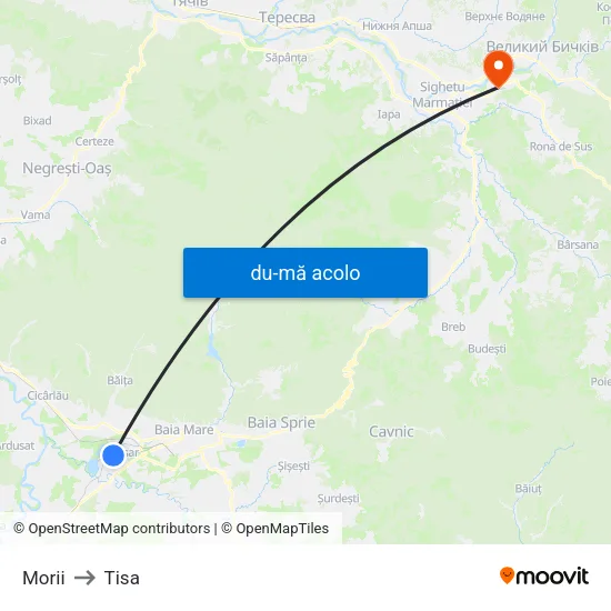 Harta de Morii către Tisa