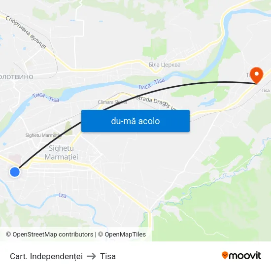 Harta de Cart. Independenței către Tisa