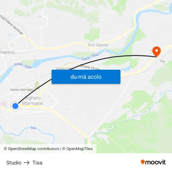 Harta de Studio către Tisa