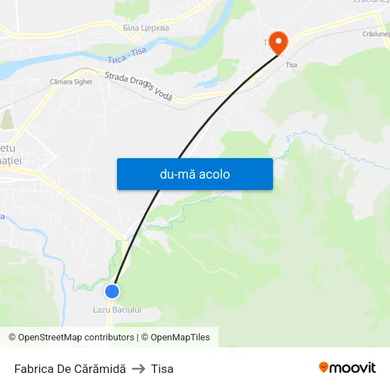 Harta de Fabrica De Cărămidă către Tisa