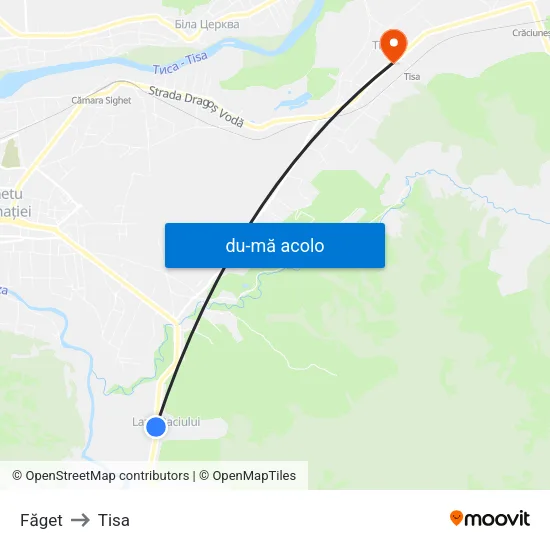 Harta de Făget către Tisa