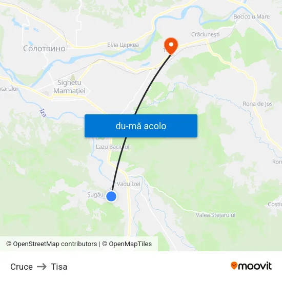 Harta de Cruce către Tisa