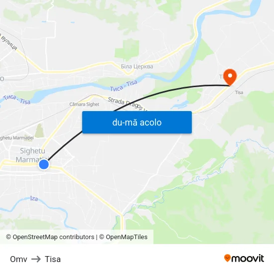 Harta de Omv către Tisa