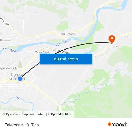 Harta de Telefoane către Tisa