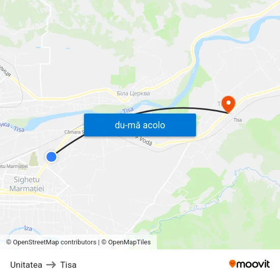 Harta de Unitatea către Tisa