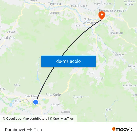 Harta de Dumbravei către Tisa
