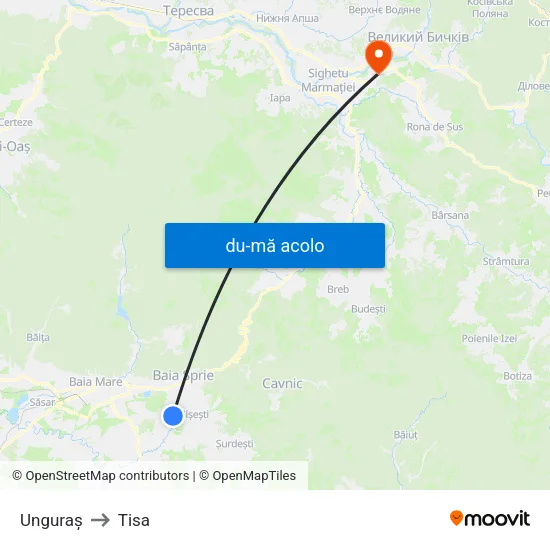 Harta de Unguraș către Tisa