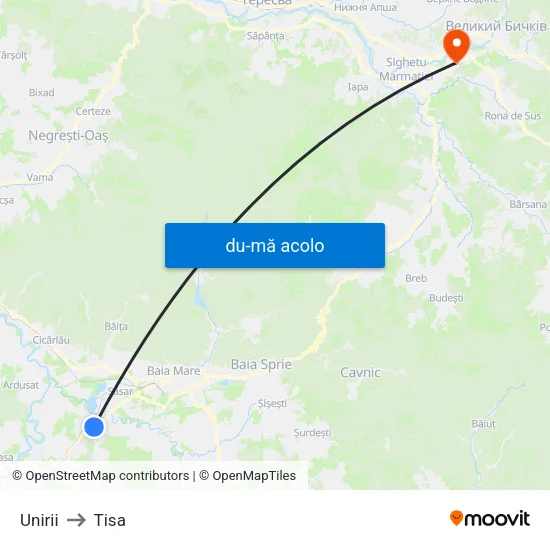 Harta de Unirii către Tisa