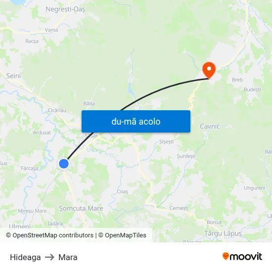 Harta de Hideaga către Mara