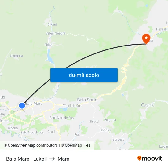 Harta de Baia Mare | Lukoil către Mara