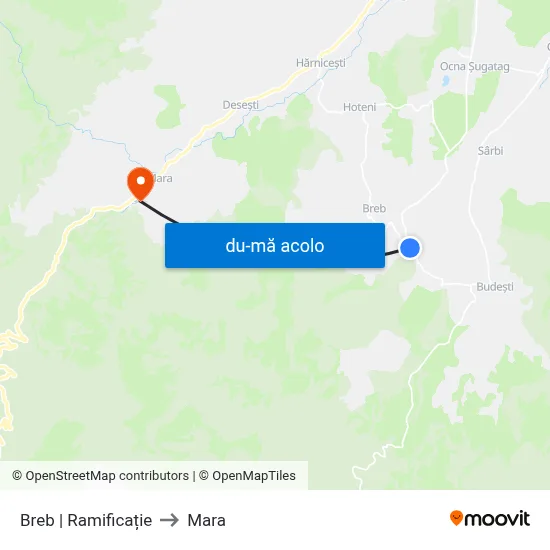 Harta de Breb | Ramificație către Mara