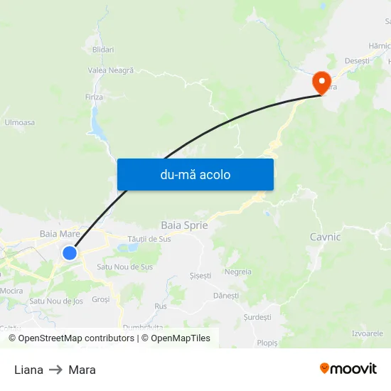 Harta de Liana către Mara