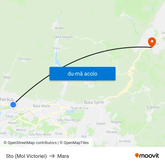 Harta de Sto (Mol Victoriei) către Mara