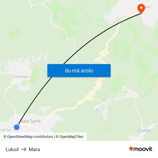 Harta de Lukoil către Mara