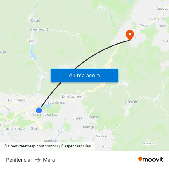 Harta de Penitenciar către Mara