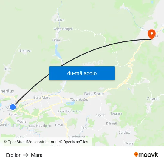 Harta de Eroilor către Mara