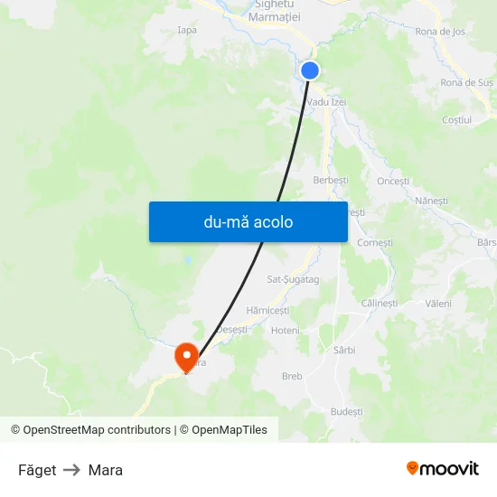 Harta de Făget către Mara