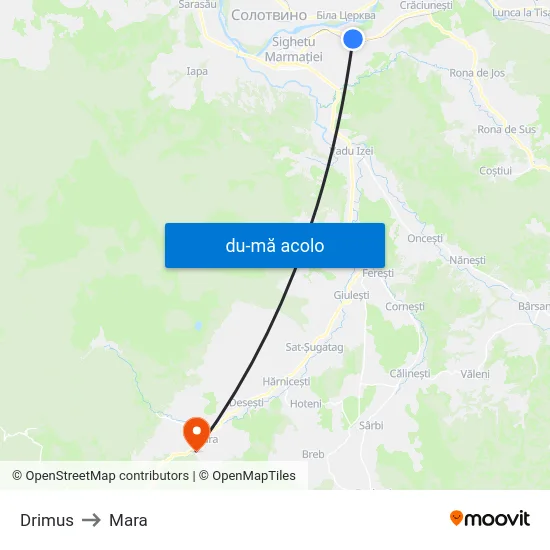 Harta de Drimus către Mara