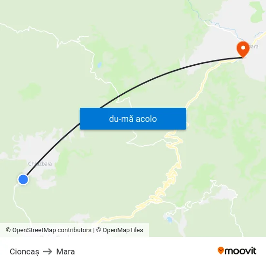 Harta de Cioncaș către Mara