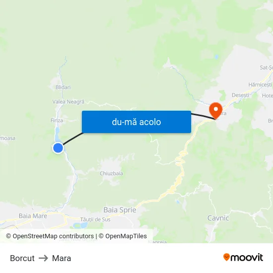 Harta de Borcut către Mara