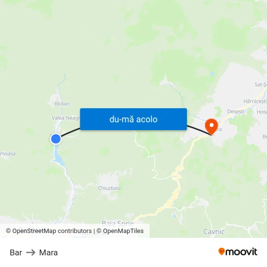 Harta de Bar către Mara