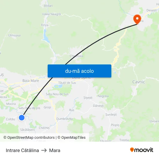 Harta de Intrare Cătălina către Mara