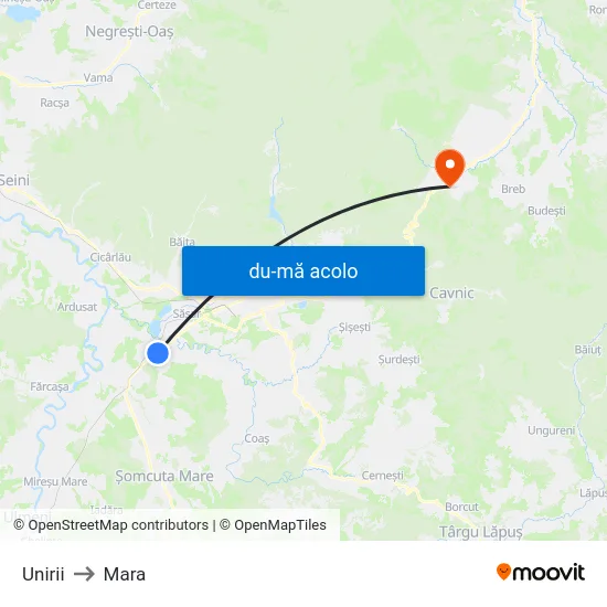 Harta de Unirii către Mara