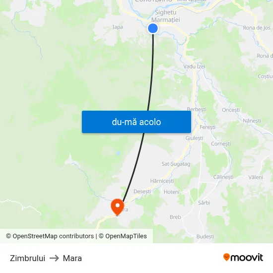 Harta de Zimbrului către Mara