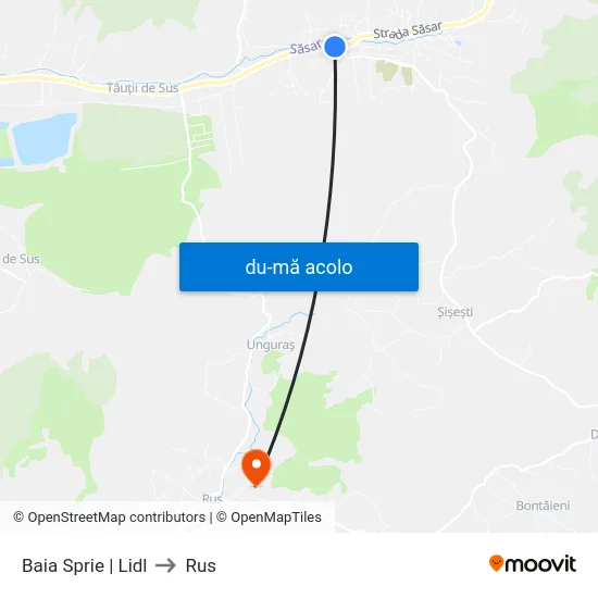 Harta de Baia Sprie | Lidl către Rus