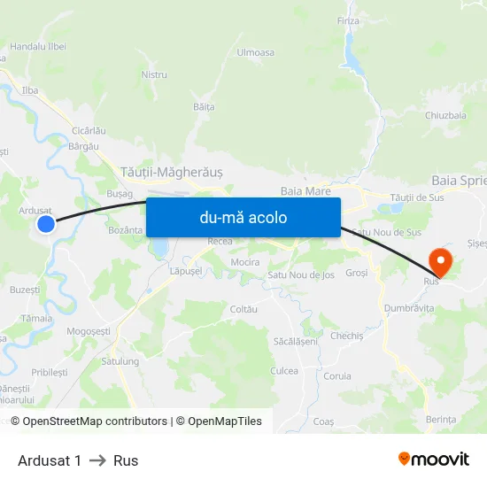 Harta de Ardusat 1 către Rus