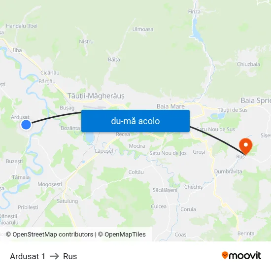 Harta de Ardusat 1 către Rus