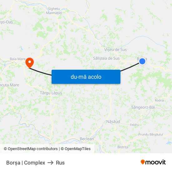 Harta de Borșa | Complex către Rus