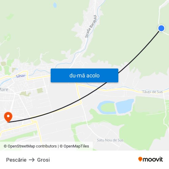 Harta de Pescărie către Grosi