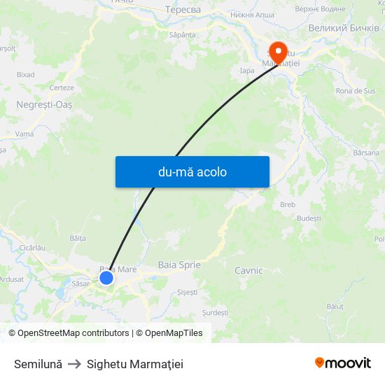 Harta de Semilună către Sighetu Marmaţiei