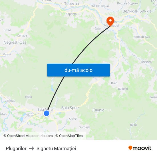 Harta de Plugarilor către Sighetu Marmaţiei