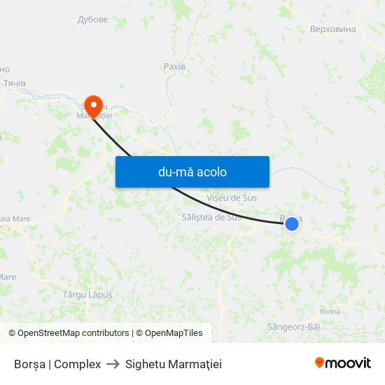 Harta de Borșa | Complex către Sighetu Marmaţiei