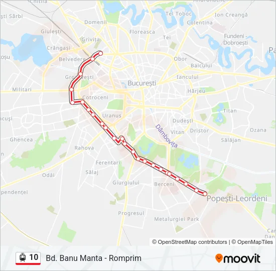 10 Tram Line Map