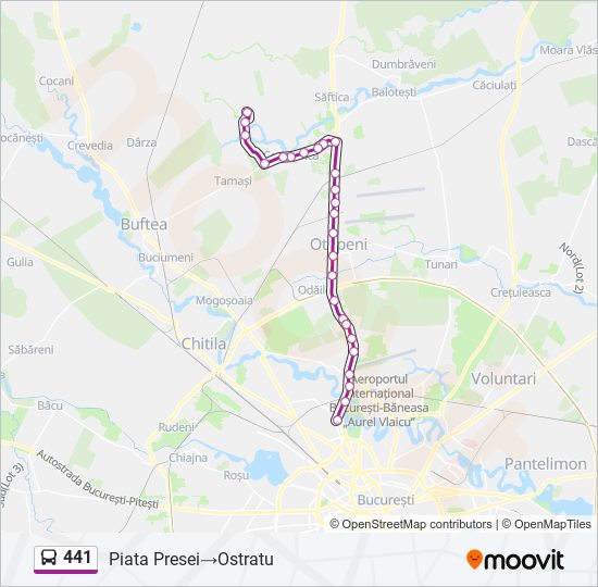 441 Route: Schedules, Stops & Maps - Piata Presei‎→Ostratu (Updated)