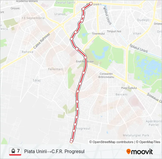 7 Tram Line Map
