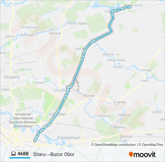 468B Bus Line Map