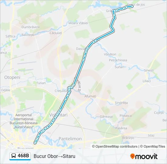 468B Bus Line Map